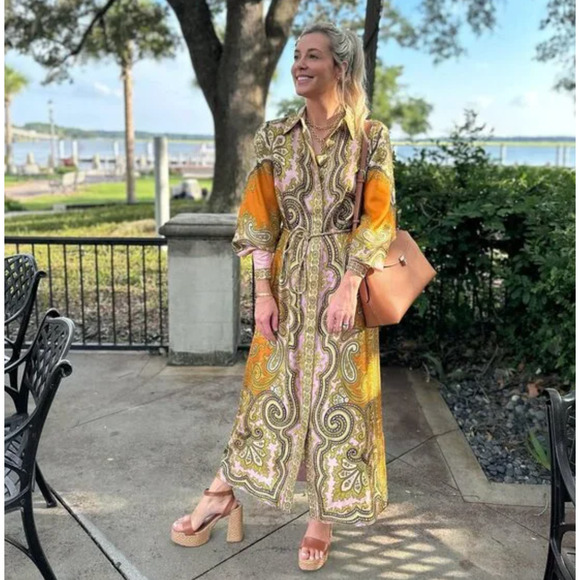 Alemais Clemenza Silk Shirtdress US 8 - Picture 6 of 9